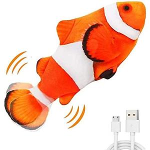 QIAONIUNIU Electric Moving Fish Plush Toys