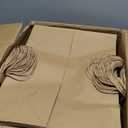 FACEBAG 100Pcs Brown Paper Bags with Handles Bulk, 16x6x12 Inches, Large-sized Kraft Paper Shopping Bags & Gift Bags for Party Favors Grocery Shopping & Retail Reusable & Durable