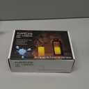 Set of 4 Outdoor Pillar Candles with Timer Waterproof - Battery Operated LED Pillar Candles with Remote 3x3 3x4 3x5 3x6 - Plastic Flickering Flameless Pillar Candles Unscented for Outside