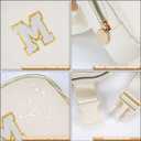 Mothers Day Gifts for Mom,Mom Gifts from Daughter,Gifts for Mom,Gifts for Wife Sister Her,Birthday Gift for Mom,Mother in Law Gift,Mama Gifts Idea,Crossbody Bags,Initial White M,Cream Bag (Orange)