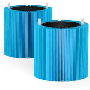 Leemone Blue Pure 411i Max & 411a Max AllergenBlock Replacement Filter Compatible with Blueair 411i Max & 411a Max Air Purifier, Compare to part #F4MAX, Blue