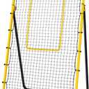 Newbyinn Volleyball Rebounder Net, Volleyball Training Equipment, Bounce Back Net for Volley Ball Practice with 5 Adjustable Rebound Angles 7x4 ft