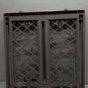 MYPET North States Paws Portable Pet Gate: 26-40" Wide. Pressure Mount. No Tools Needed. Made in USA, 23" Tall, Expandable, Durable Dog Gates for Doorways, Fieldstone Gray