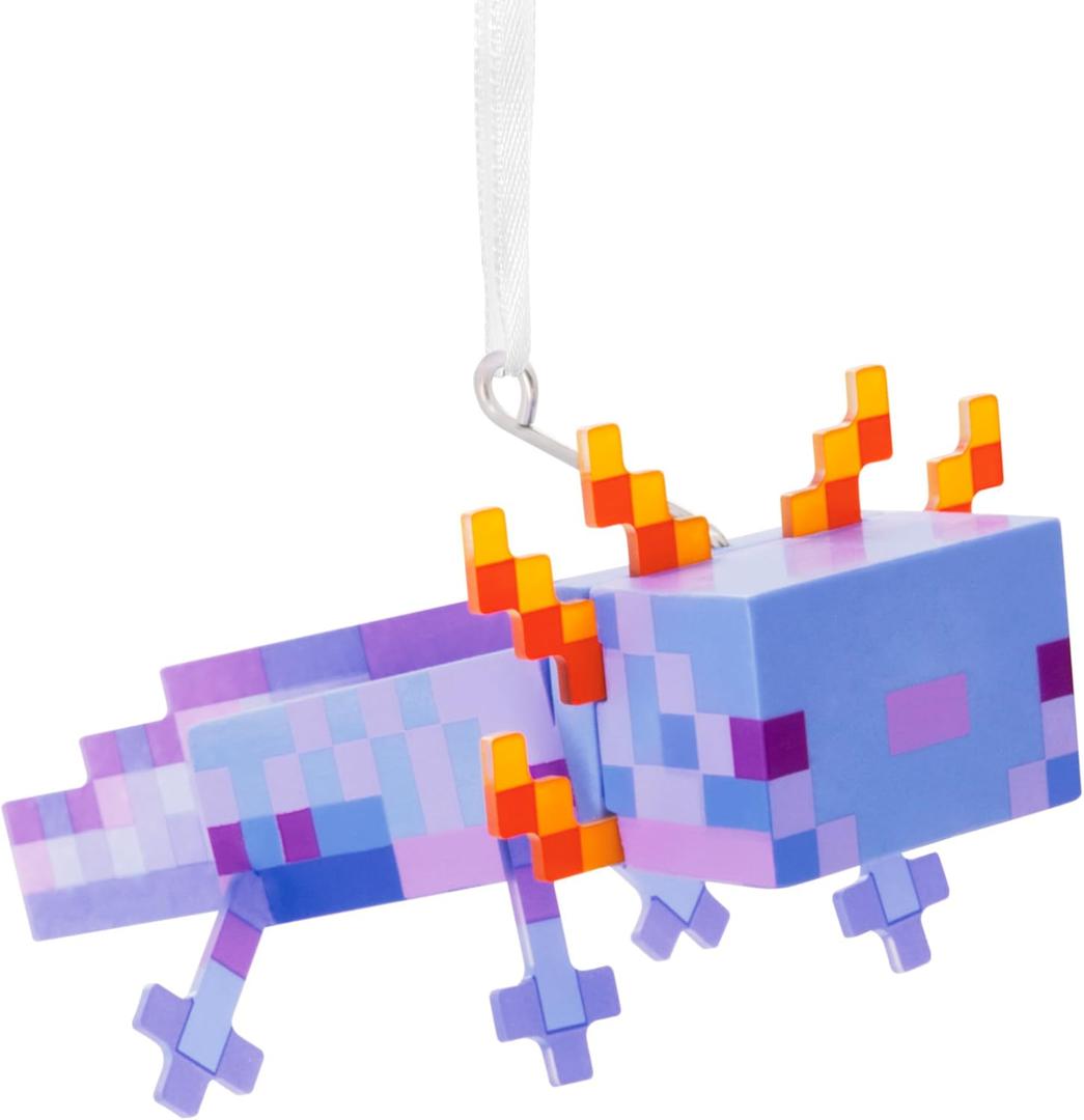 Hallmark Minecraft Blue Axolotl Christmas Ornament, Gifts for Gamers