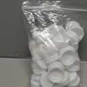 OLYCRAFT 50Pcs Plastic Bottle Caps White Screw-On Caps 38mm Inner Diameter Bottle Jug Storage Cap Lids White Plastic Tamper Seal Lids Replacement Caps Twist Cap for Juice Bottles Dispenser Caps