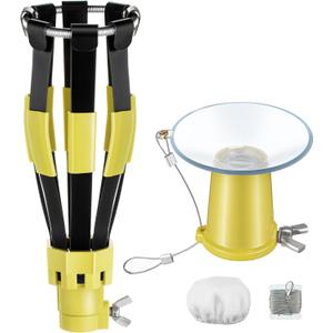 Dreyoo 2 Piece Set Light Bulb Changer, Standard Incandescent Bulb Changer and Suction Cup Light Bulb Changer Compatible with DocaPole and Other Standard Threaded Extension Pole (Pole Not Included)