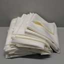 BRILLMAX 6 Pack Ivory Tablecloths 60 x 102 Inch for 6ft Rectangle Tables - 150 GSM Polyester Fabric, 15" Standard Drop, Water, Stain & Wrinkle Resistant Cloth Cover for Wedding Banquet Dining Buffet