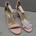 DREAM PAIRS Women's Chunk Low Heel Pump Sandals, Size 6