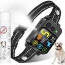 Citronella Bark Dog Collar Spray Dog Collar, with 5 Adjustable Sensitivity, Beep+Vibration+Spray 5 Working Modes Citronella Bark Collar, IP66 Waterproof Dog Spray Collar for L/M/S Black