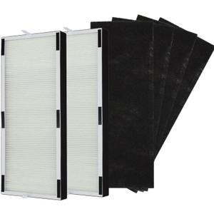 PUREBURG Replacement Filter Set Compatible with Hunter HP600 Tall Tower Air Purifier, 2 H13 HEPA + 4 Activated Carbon Pre-Filters Air Clean Dust VOCs Odor