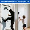 Door Reinforcement Lock with Key, Ultra Heavy Duty Version, Home Security Lock to Prevent Kick-ins or Unauthorized Exit, Child Elderly Safety, Inside for Front Door (1 Pack)