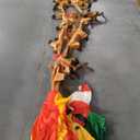 Garma 14 FT Christmas Inflatables Outdoor Decorations, Santa Claus Sleigh and 9 Reindeers Inflatable Xmas Blow up Yard Decoration for Garden Lawn Home Holiday Party Decor (Christmas Santa+9 Reindeers)