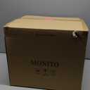 MONITO Ceramic Dinnerware 16 Pieces Dinner Set,Plates Pasta Bowls Cereal Bowls Reactive Change Glaze Dish Sets, Modern Stoneware Dishes,Gift, Creamy white