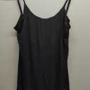 WILLBOND 3 Pieces Women Basic Long Tanks Adjustable Spaghetti Strap Camisole Top (Black, XXL)