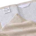 Homaxy Premium Kitchen Towels(18x 28, 12 Pack), Large Cotton Kitchen Hand Towels, Flat and Terry Dish Towels, 380 GSM Highly Absorbent Tea Towel Set with Hanging Loop, Khaki