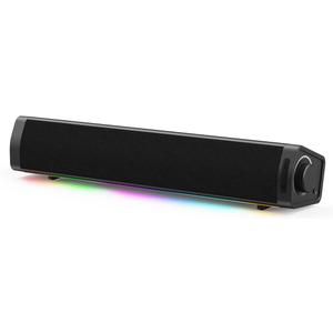 Immersive RGB Gaming Computer Speakers for Desktop PC with 3 Sound Modes, USB Powered Monitor Speakers with Enhanced Bass, Aux-in & Headphone Port for PC, Laptop, Mac, PS5(Black)