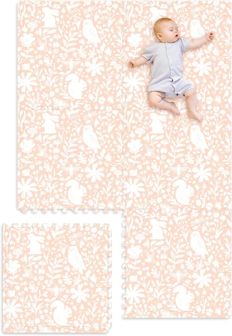 TCBunny Extra Large Baby Play Mat - 4FT x 6FT Foam Puzzle Floor Mat for Kids & Toddlers (Nordic Style)