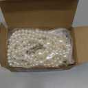 11.8 ft Beige Faux Pearl Beads Garland for Valentine Tree Large Pearl Garland Strand Chain Wedding Decoration for Floral Centerpieces Wedding Party Favor Mantel Fireplace Stairs