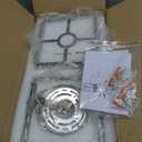2-Pack Crystal Semi Flush Mount Ceiling Light Modern Chrome Small Square Ceiling Light Fixture Entryway Chandelier for Kitchen Bedroom Bathroom Hallway Laundry, 7.24Inch