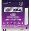 AllerEase Ultimate Allergy Protection and Comfort Zippered Mattress Protector, King, White