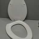 KOHLER K-4774-0 Brevia Elongated White Toilet Seat with Quick-Release Hinges And Quick-Attach Hardware For Easy Clean, White