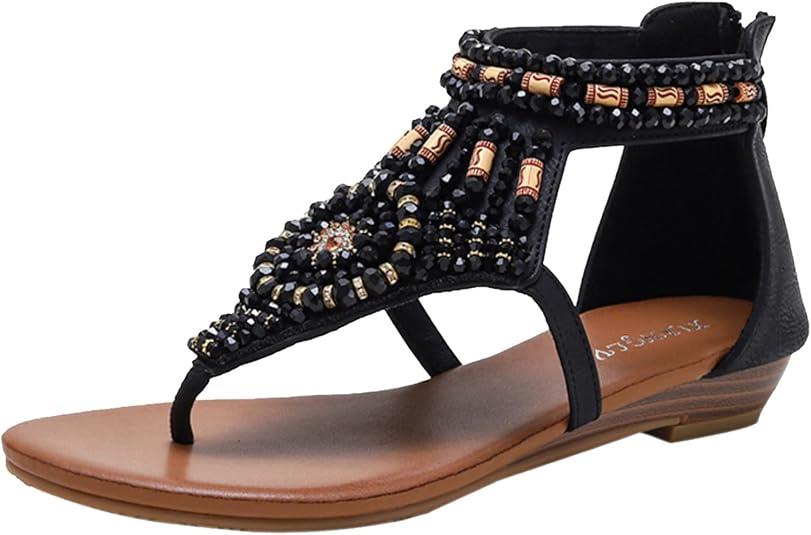 Comfortable Women Shoes Wedges Sandals Platform Casual Roman Women Sandals Fashion Shoes Women Sandals, Size 37 