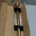 Short curtain rod 12-20 Inch Telescoping Side Curtain Rods, 1Inch Pole Adjustable Metal Drapery Rod, Warm Gold