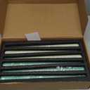 12 inch Green Gradient Taper Candles Unscented Smokeless Long Tall Tapered Candle for Candlesticks Sticks Wedding Advent Home Decor Dinner ChristmasSet of 12