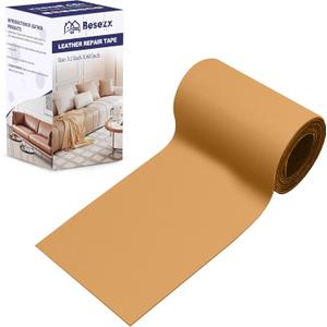 Besezx Leather Repair Patch Tape Kit, Self Adhesive Leather Repair for Furniture, Couch, Sofa, Car Seats,Office Chair,Vinyl Repair Kit.3.1inx60in