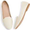 MEFOUND Ballet Flats Shoes for Women Dress Shoes Comfortable Dressy Casual Business Slip on Shoes Loafers（Beige.US5）