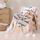 Geniospin Throw Blanket for Mom Birthday Gifts from Daughter Son, Dear Mom Blanket for Women's Day, Super Soft Flannel Throw Blanket for Couch Bed Sofa, Warm and Cozy