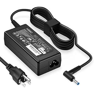 Charger Compatible with HP Laptop Computer 65W 45W Smart Blue Tip Power Adapter