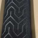 Yimobra Large Door Mat Outside Entrance 47x24, Waterproof Heavy Duty Outdoor Mats for Front Door, Non Slip Rubber Entry Mat for Garage Patio Indoor, Easy Clean, Black