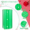 Queekay 12 Pcs Rose Cones for Winter Protection, 16.5 x 9 Inch Winter Rose Collars Bush Cover for Keep Warm, Protecting Plants from Wind Blows Freeze Animals Eating Indoor Outdoor Gardens (Green)