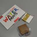 Mini Paint Palette Travel Kit,Mini Travel Watercolor Palette Set,Pocket Artist Acrylic colour Sets with Watercolor Pens,Binder Clips, Include 24 Colors Paint for Beginners Artists