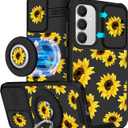 for Samsung Galaxy S Series Case - Women Cute Girls Phone Cover with Camera Cover Compatible with MagSafe Ring Holder Stand