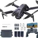 CHUBORY X10 PRO GPS Drone with Camera for Adults 4K UHD, 90 Min Long Flight Time,3280 FT Long Control Range, Auto Return, Follow Me, Brushless Motor, 5G FPV RC Quadcopter for Beginners(<0.55bl) (Softly Radiant Jade Tones Dancing Vivid Light Silver)