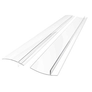 Linda’s Essentials Silicone Stove Gap Covers (2 Pack), Heat Resistant Oven Gap Filler Seals Spaces Between Stovetop and Counter, Easy to Clean Stove Side Guard (25 Inches, Clear)