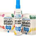 Miss Mouth's Messy Eater Stain Treater Spray - 4oz & 10 Wipes Stain Remover - Newborn & Baby Essentials - No Dry Cleaning Food, Grease, Coffee Off Laundry, Underwear, Fabric (11 Piece Set)