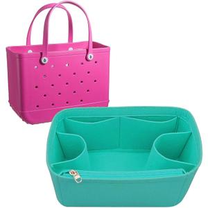 Lckaey Beach Bag Organizer Accessories for bogg bag medium Storage Bag for Bogg Bag Organizing bogg divider 3018green-M