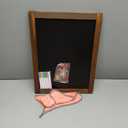 Magnetic Chalkboard for Wall Rustic Wood Framed Decorative Chalk Board for Kids Hanging Chalkboard for Home, Office, Restaurant 12" x 16"