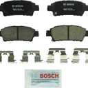 BOSCH BC995 QuietCast Premium Ceramic Disc Brake Pad Set - Compatible with Select Toyota Sienna; REAR