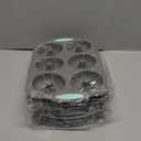 Tongjude 8 Pieces Silicone Donut Pans, Nonstick Silicone Muffin Pans, Heat Resistant Kitchen Oven Baking Cups, Dishwasher Safe and Microwave Safe, Grey