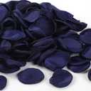 300pcs Navy Blue Silk Rose Petals - Faux for Wedding Decor, Flower Girl, Aisle Scatter, Table Centerpieces, Party, and Anniversary Celebrations