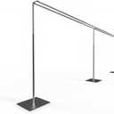 Adjustable Heavy Duty Portable Pipe and Drape Backdrop Kit 10FT x 20FT Double Crossbar Easy Set Up for Wedding&Party&Photography&Baby Show&Display (No Drape)，But Not for Flower Walls/TVs/Heavy Items