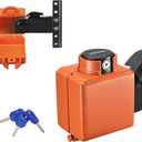 VEVOR Collar Coupler Lock, Fits 2 & 2-5/16-Inch Demco Cast Head Couplers, Trailer Hitch Lock with 3 Keys Secures Security Chains, Rust-Resistant, Anti-Theft RV Trailer Locks for RV, Trailer, Boat