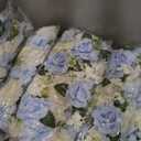 Flower Centerpieces for Tables - 10 Pack Wedding Arch Artificial Flowers Blue Arrangements Center Piece for Reception, Living Room, Kitchen, Dining Table Runner Decorations(20.5 * 9.4''/52 * 24cm)