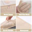 Packing Cubes 6 Set Luggage Packing Organizers for Travel Accessories Suitcase Organizers Travel Essentials (Beige)