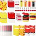 84Pcs Cartoon Animation Party Favors Set, Birthday Decorations Party Supplies, Bubble Wands,Stickers, Gift Bags, Keychains, Notepads, Wristbands & Pencils, Themed Birthday Goodie Bags, Party Supplies