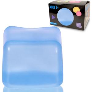 Squishy Ice Cube Fidget Toy, Sugar Ball Stress Cube for Kids Adults, Soft Squishies Stress Relief Sensory Toy for Autism, Classroom Prize Toy Party Favor